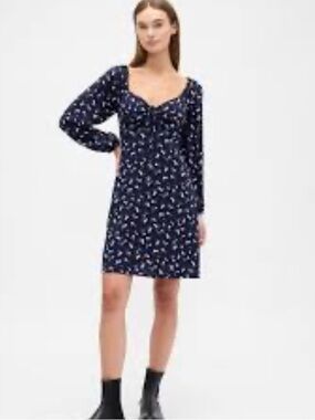 Gap navy floral dress